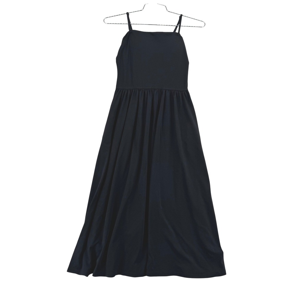 Uniqlo AIRism Camisole Bra Dress Womens M Black Excellent Pockets Adjustable